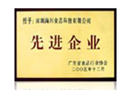 先进企业奖